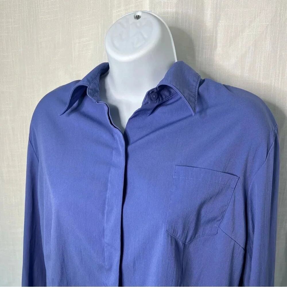 Express Long Sleeve Button Down Collared Shirt - image 2